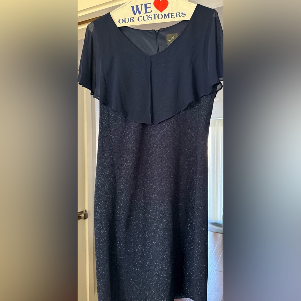 Adrianna Papell Navy Blue Dress NWT